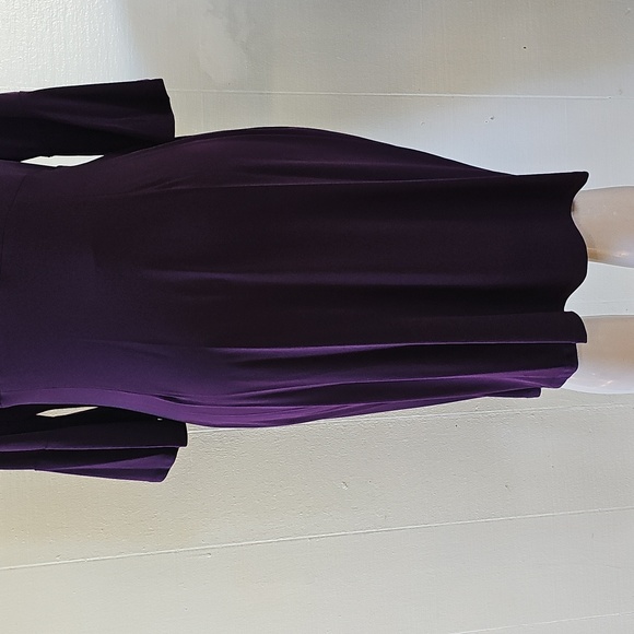 Connected Apparel Women's Dress Purple Size 14W - Picture 7 of 9